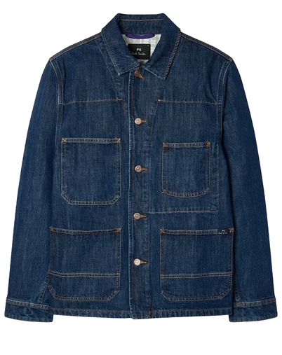 Paul Smith - Dark-Wash Denim Chore Jacke - Colour Wash
